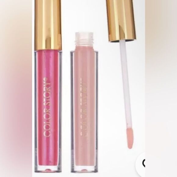 🛍️Color Story Lip Luminizer Duo Soft Pink  Lip 👄 Gloss o.2 7FL 🎀 - Picture 2 of 6